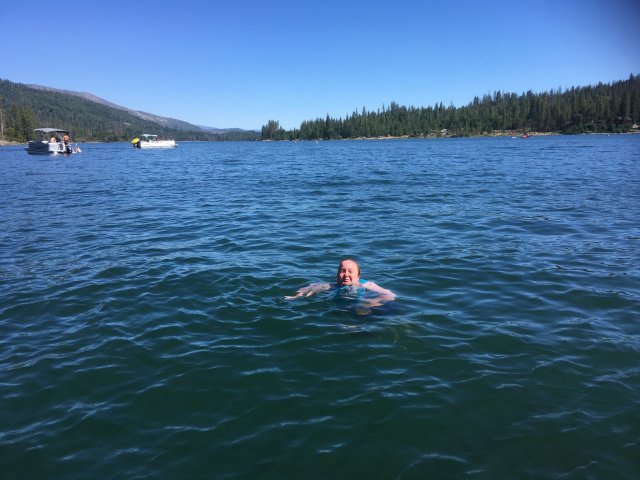 Missy swimming